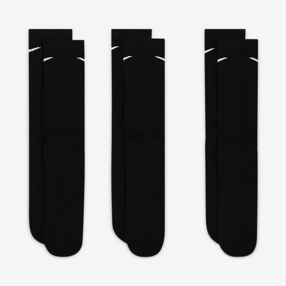 NIKE 
Training Crew Socks (3 Pairs)
Nike Everyday Cushioned - Picture 2 of 12